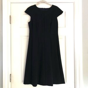 J. Crew Black Cap Sleeve Sheath Dress